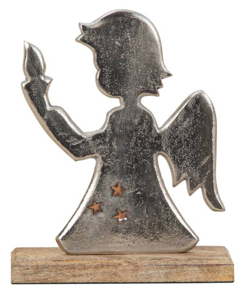 LB H&F Lilienburg Kerzenhalter Kerzenhalter Tischdeko Weihnachten Advent Engel silber ALU (Kerzenhalter - Kerzenständer - Tischdeko - Teelichtschale - Weihnachtsdeko - Kerzenleuchter - Weihnachten - Herbst - Advent - Schutzengel - Weihnachtsengel - - Idee - Kerzenschale - Dekofigur - Teelichthalter - Windlicht - Windlichthalter -edel - modern - Design - Scandi - Hygge - Deko - Wohnzimmer - Schlafzimmer - Vintage - Landhaus - Dekoengel - Engelsfigur, Dekoration - Metall - ALU silber - Engel - Geschenk), Weihnachtsdeko, Teelichthalter, Geschenk, Schutzengel, Dekofigur von LB H&F Lilienburg