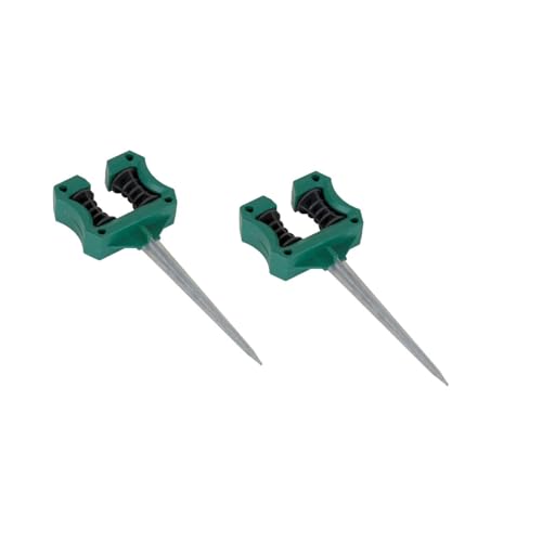 2er Set Schlauchhalter Schlauchführung Gartenschlauch Metall Gartenschlauchhalter Gartenschlauchführung mit Erdspieß (2er Set) von LB H&F