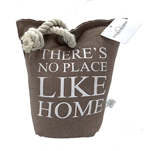 Lilienburg Türstopper " There`s No Place like Home " schwer Stoff Sack Vintage (Cappuccino) von LB H&F