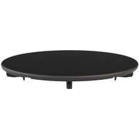 Dekorative Platte für Küchenspülenabläufe Ø114 in mattschwarzer Farbe l.b. Plast BOC-AN-P3 matt-schwarz von LB PLAST