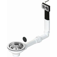 Lb Plast - Spülbeckenablauf Ø114 mm mit rechteckigem Überlauf l.b. Plast DS590-P Chrom von LB PLAST