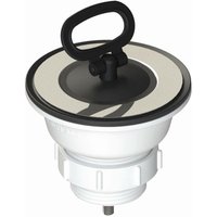 Ø80 Ablaufgarnitur mit Ø52 Griffkappe, 1"1/4 Auslass und 70 mm Schraube L.B. PLAST D507 Stahl von LB PLAST