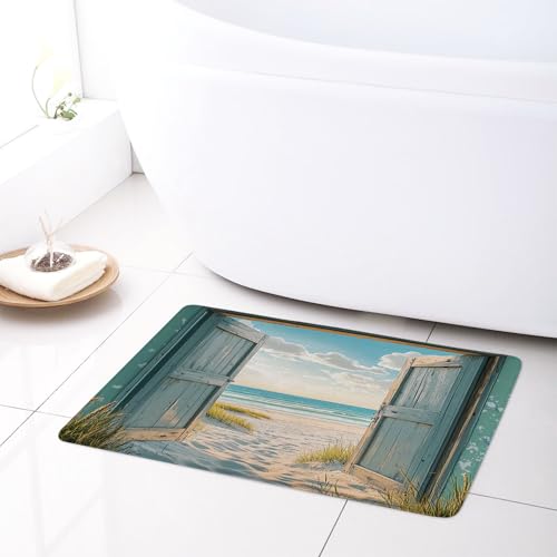 LB Tropische Küste Badematte Orange Sonnenuntergang Sommer Meer Fußabtreter 60x40cm Blaugrünes Scheunentor rutschfest Weich Saugfähig Waschbar Bodenmatte zum Tür Bad Schlafzimmer Innen Dekoration LB Tropische Küste Badematte Orange Sonnenuntergang Sommer Meer Fußabtreter 60x40cm Blaugrünes Scheunentor rutschfest Weich Saugfähig Waschbar Bodenmatte zum Tür Bad Schlafzimmer Innen Dekoration von LB