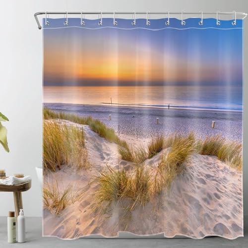 LB Tropischer Strand Duschvorhang 180x180cm Orange Sunset Küste Botanisch Antischimmel Wasserdicht Badezimmer Vorhänge,Sommer Meer Polyester Stoff Bad Vorhang mit Haken LB Tropischer Strand Duschvorhang 180x180cm Orange Sunset Küste Botanisch Antischimmel Wasserdicht Badezimmer Vorhänge,Sommer Meer Polyester Stoff Bad Vorhang mit Haken von LB