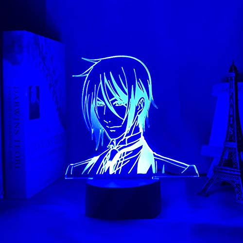 Led Nachtlicht Anime Black Butler Lampe Licht Kind Geburtstagsgeschenk für Schlafzimmer Dekor 3D Illusion Light-7 Farben keine Fernbedienung von Lbvrgg