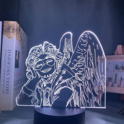 Mein Held Academia Hawks Lampe Anime Kind Kinder Geburtstagsgeschenk Manga Gadget Hawks Led Nachtlicht Illusion Licht Schlafzimmer Dekoration-16 Farben mit Fernbedienung von Lbvrgg