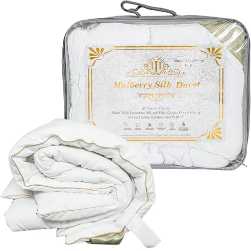 Bettdecke aus Maulbeerseide - Bedding mit ägyptische Baumwolle - Winter Bettdecke aus Baumwolle und leichte Sommerdecke für Warmen & Gemütlichen Schlaf - King Size Bettdecke von LuxBedCo Bettdecke aus Maulbeerseide - Bedding mit ägyptische Baumwolle - Winter Bettdecke aus Baumwolle und leichte Sommerdecke für Warmen & Gemütlichen Schlaf - King Size Bettdecke von LuxBedCo von LBC LuxBedCo