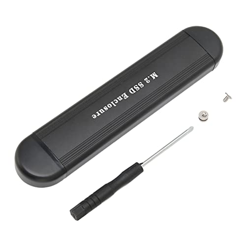 LBEC M.2 NVME NGFF SSD Gehäuse, 10 Gbit/s Dual Protocol SSD Gehäuse Adapter für Desktop für Tablet schwarz von LBEC