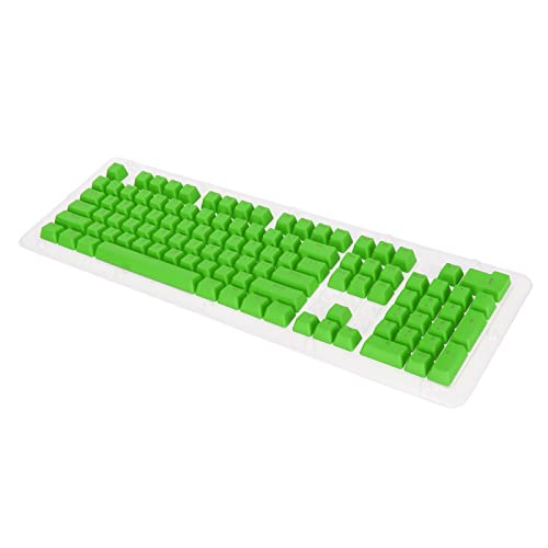 LBEC PBT-Tastaturkapseln, 2-Farben-Spritzguss, öLbestäNdige Beschichtung Ergonomische Tastaturen Speziell FüR Mechanische Tastaturen (Käse grün) von LBEC