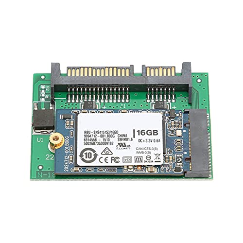 LBEC SATA M.2 SSD Adapter, M.2 SSD PCB Portable Compact für Home for Office 16 Gigabyte von LBEC