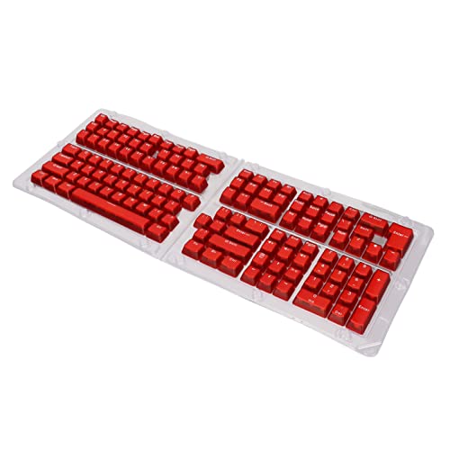 LBEC Tastatur-Tastenkappen, 132 Tasten Tastatur-Tastenkappen Einfache Installation ABS-OEM-Höhe Overmold-Spritzguss für 87-Tasten-Tastatur von LBEC