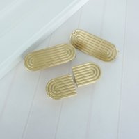 1.26 "2.5" Massiv Messing Fingerprint Knäufe Schublade Einzigartig Schrank Kommode Griffe Küchen 32 64 Mm von LBFEEL
