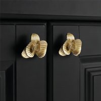 Massive Messing Blumenknäufe Gold Schrank Schubladengriffe Garderobenknopf Geschenk Küche Schränkchen Knäufe Modern Schubladenknauf Hardware lbfeel von LBFEEL