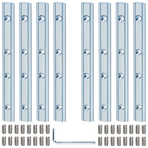 Streckenverbinder Aluprofil Verbinder 30x30 Alu Profil 8 Stück Profilverbinder für 30X30 Nut 8 Profile Schrauben für Konstruktionsprofile Aluminiumprofil von LBING