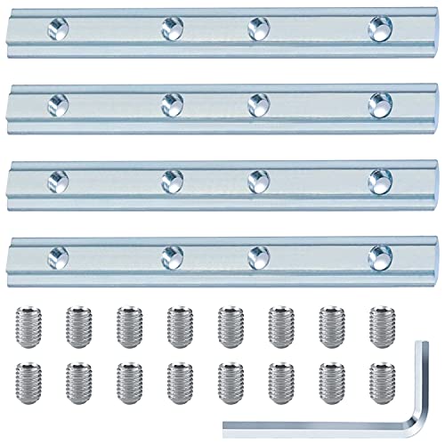 Streckenverbinder Aluprofil Verbinder 45x45 Alu Profil 4 Stück Profilverbinder für 45X45 Nut 8 Profile Schrauben Profilverbinder für Konstruktionsprofile Aluminiumprofil Streckenverbinder Aluprofil Verbinder 45x45 Alu Profil 4 Stück Profilverbinder für 45X45 Nut 8 Profile Schrauben Profilverbinder für Konstruktionsprofile Aluminiumprofil von LBING