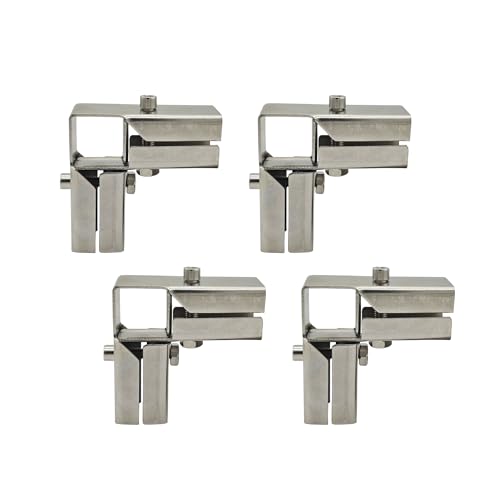 4 Stück 3 cm 3-Wege-L-Vierkantrohrverbinder, geteilte Vierkantrohrverschraubung, Zaun-Leitschienenklemme, Edelstahl 4 Stück 3 cm 3-Wege-L-Vierkantrohrverbinder, geteilte Vierkantrohrverschraubung, Zaun-Leitschienenklemme, Edelstahl von LBKYJ