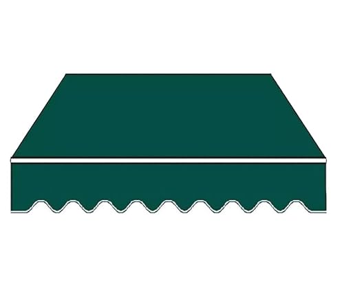 LBLFEBD Einziehbarer Markise Ersatzstoff-280 G/m² Uv-resistentes Polyester-Schatten-Tuch-wasserdichte Baldachinabdeckung (Rahmen Nicht Enthalten)(Size:4x2.4m) von LBLFEBD