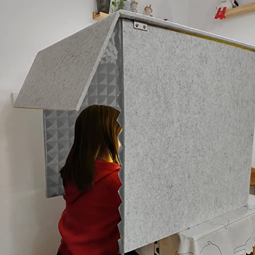 LBLFEBD Tragbare Gesangskabine, Isolationsschild, Tonkabine, schalldichte Abdeckung für den Schreibtisch, selbstgebaute Tonaufnahmekabinenbox, Schallabsorptionsschild für den Gesang von LBLFEBD