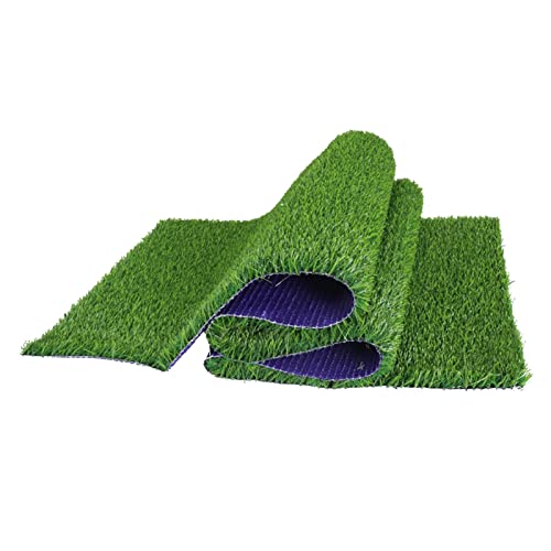 Synthetischer Kunstrasen, Astroturf-Teppich für Haustiere im Freien, synthetischer Rasen für Spielplätze im Garten, leicht zu reinigen (Grün, 1 x 2 m) von LBLhello