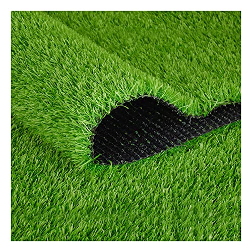 Synthetischer Kunstrasen, Terrassen-Kunstrasen mit Entwässerungslöchern, Kunstrasenmatte für Garten und Rasen im Innen- und Außenbereich (Grün, 0,5 x von LBLhello