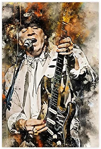 LBMED GemäLde Auf Leinwand Stevie Ray Vaughan Leinwandposter für Esszimmerdekoration Wandkunst Malerei Poster Druckt Bilder 19.7"x27.6"(50x70cm) Kein Rahmen von LBMED