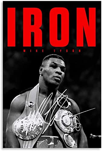 LBMED Leinwand Bilder Kunst Mike Tyson Iron Boxing Greats Strongest Boxer für Familiendekoration Malerei Poster Druckt Gedruckte 15.7"x23.6"(40x60cm) Kein Rahmen von LBMED