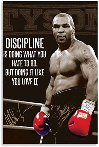 LBMED Leinwand Druck Poster Mike Tyson Motivierende Zitate für die Raumdekoration Wandkunst Kunstwerk Malerei Kunstdrucke Bild 23.6"x35.4"(60x90cm) Kein Rahmen von LBMED