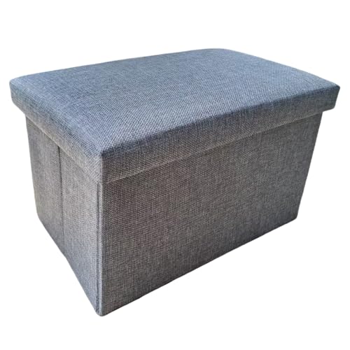 Ottomane Aufbewahrungsbox Hocker LBMONKEY Ottomane Aufbewahrungsbank Sitzdecke LBMONKEY mit Deckel Ottomane Gepolstert Faltbar Ende des Bettes Stauraum Truhe für Schlafzimmer Flur Wohnzimmer Innen von LBMONKEY