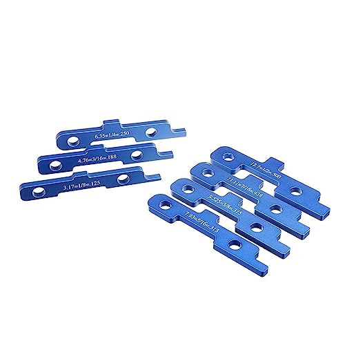 Blockmesssatz 7-teiliges Präzisions-Router-Tisch-Setup-Stangen Holzbearbeitungs-Aluminium-Setup-Block-Höhenmessgerät-Set Tischkreissägen-Zubehör Gehrungslehre-Werkzeug Blockmesssatz 7-teiliges Präzisions-Router-Tisch-Setup-Stangen Holzbearbeitungs-Aluminium-Setup-Block-Höhenmessgerät-Set Tischkreissägen-Zubehör Gehrungslehre-Werkzeug von LBNVBC