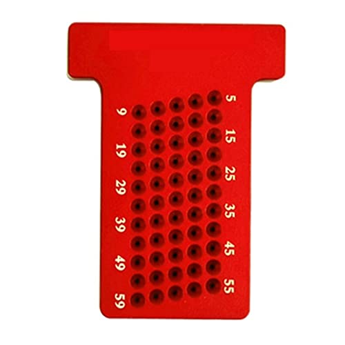 Blockmesssatz T60 Holzbearbeitungsritzer Markierungslinie Holzlehre T-Lineal Zimmermannsmesser(Rood) von LBNVBC