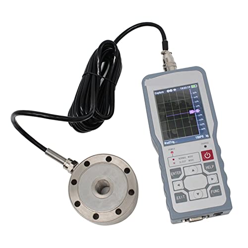 Digitales Kraftmessgerät Tragbarer Spannungsdruck Tragbares Handkraftmessgerät Zugspannungsdruck Digitales Werkzeug Alarm Spitzendatenerfassung LCD-Messgerät(With Pull Appendix) von LBNVBC