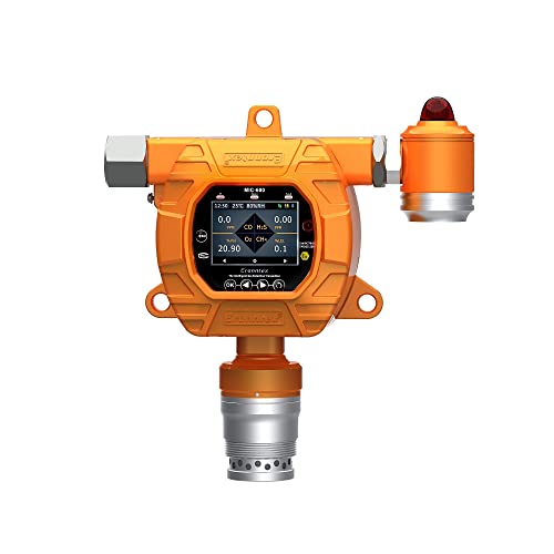 Gasdetektor, Überwachung mehrerer Gase, CO, H2S, O2, Ex, CO2, NOX, LCD Hohe Präzision anzeigen, gelb(CO2:0～5000ppm) von LBNVBC