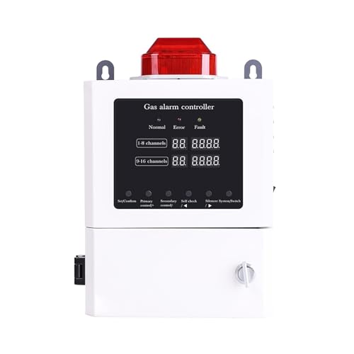 Gasleckdetektor 4-20ma Gas Alarm Controller 1-16 Kanal Gas Detektor Controller Brennbaren Giftigen Gas Monitor Controller(16 Channel RS485) von LBNVBC