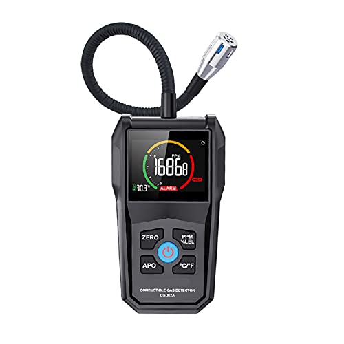 LCD Gasanalysator Brennbarer Gasdetektor Handheld-Kohlenmonoxid-Meter tragbar Kugel Gasleck-Detektor-Gasmonitor-Tester(CGD02A) von LBNVBC