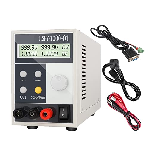 Programmierbares Gleichstromnetzteil, 1000 V 0,1 A 1 A 4-stelliges DC-Labor-Schaltnetzteil Labor Hochpräzise einstellbare 0,01 V 0,001 A programmierbare Bench-Quelle Tischnetzteil(1000V 0.2A) von LBNVBC