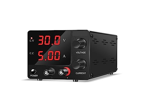 Programmierbares Gleichstromnetzteil, 30V 5A Labor-Gleichstromnetzteil, einstellbarer AC100-240 Mini-Variablenschalter, digitaler Tischspannungsregler, for die Wartung von Haushaltsgeräten Tischnetzte von LBNVBC