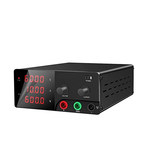 Programmierbares Gleichstromnetzteil, 900W Professionelles Schaltnetzteil DC 0-30V 0-20-30A Einstellbares Labornetzteil Konstantspannung Digital Variable Tischnetzteil(0-60V 0-10A) von LBNVBC