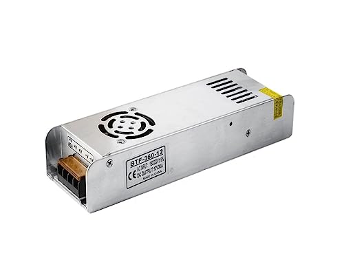 Programmierbares Gleichstromnetzteil, DC12V LED Netzteil, 15A 16,5A 20A 30A Schalter Transformator, WS2811/WS2815 LED Streifen Licht Adapter, Tischnetzteil(180/220 to 12v30a) von LBNVBC
