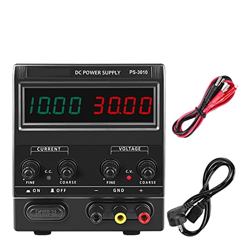 Programmierbares Gleichstromnetzteil, Einstellbares Schalt-DC-Labornetzteil Labor for Galvanisieren von 60 V 48 V 36 V 30 V 24 V 12 V 3 A 5 A 1 A 10 A Tischnetzteil(30V 10A) von LBNVBC