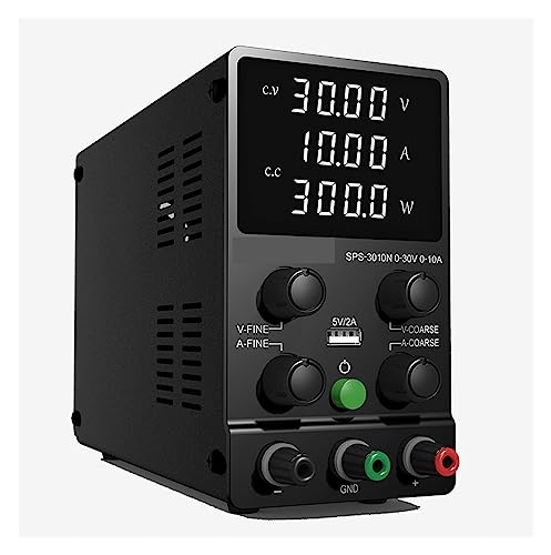Programmierbares Gleichstromnetzteil, Stabilisator-Schaltnetzteil, einstellbares DC-Labor-30-V-10A-Labornetzteil, einstellbarer 60-V-5A-Spannungsregler-Stabilisator Tischnetzteil(Red Display120V3A) von LBNVBC