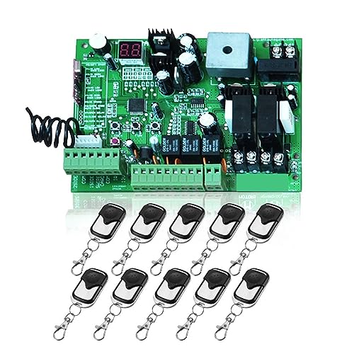 Toröffner-Kit Universelle 24-V-Platine for den automatischen Doppelarm-Schwenktoröffner, Steuerplatine, intellintes Kontrollzentrumssystem(10 remote 24v) von LBNVBC