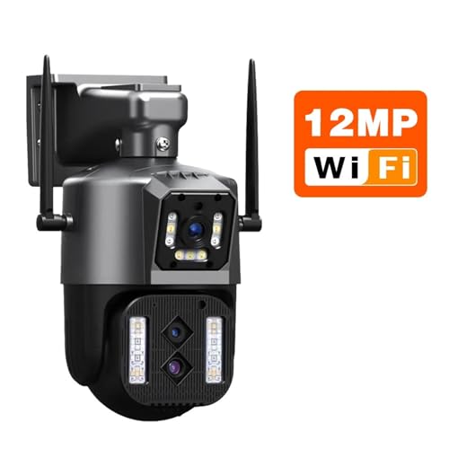 Überwachungskamera 12MP 6K IP Außenkamera PTZ Drei Objektiv Dual Screen 10X Zoom Auto Tracking Wasserdichter Sicherheitsschutz(6K 12MP No Card) von LBNVBC