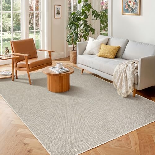 LBRO2M Teppich aus Kunst-Jute, waschbar, für Wohnzimmer, Schlafzimmer, natürliche Jute-Optik, für drinnen und draußen, langlebig, solide, fusselfrei, umweltfreundlich, 12,7 x 17,8 cm, Grau LBRO2M Teppich aus Kunst-Jute, waschbar, für Wohnzimmer, Schlafzimmer, natürliche Jute-Optik, für drinnen und draußen, langlebig, solide, fusselfrei, umweltfreundlich, 12,7 x 17,8 cm, Grau von LBRO2M