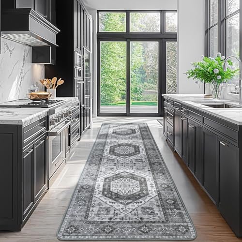 LBRO2M Waschbarer Läufer, 60 x 25 cm, rutschfest, leicht zu reinigen, Läufer für Flur, Schlafzimmer, Küche, Waschküche, niedriger Flor, Boho-Teppich, ideal für Haustiere und Familie, 60 x 25 cm LBRO2M Waschbarer Läufer, 60 x 25 cm, rutschfest, leicht zu reinigen, Läufer für Flur, Schlafzimmer, Küche, Waschküche, niedriger Flor, Boho-Teppich, ideal für Haustiere und Familie, 60 x 25 cm von LBRO2M