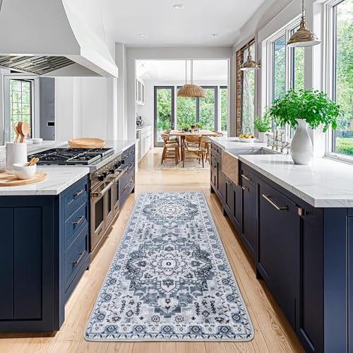 LBRO2M Waschbarer Läufer, 70 x 200 cm, rutschfest, leicht zu reinigen, Läufer für Flur, Schlafzimmer, Küche, Waschküche, niedriger Flor, Boho-Teppich, ideal für Haustiere und Familie, 60 x 200 cm LBRO2M Waschbarer Läufer, 70 x 200 cm, rutschfest, leicht zu reinigen, Läufer für Flur, Schlafzimmer, Küche, Waschküche, niedriger Flor, Boho-Teppich, ideal für Haustiere und Familie, 60 x 200 cm von LBRO2M