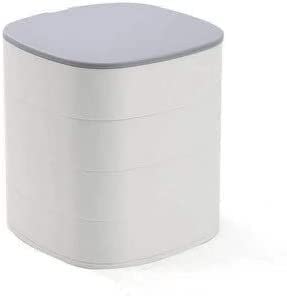 LBRTMED Rotierende Zubehör Speicherbox Mehrschichtige Ohrringe Haarnadelkopfbeschichtungsbox mit Spiegelbox (Farbe: C) von LBRTMED