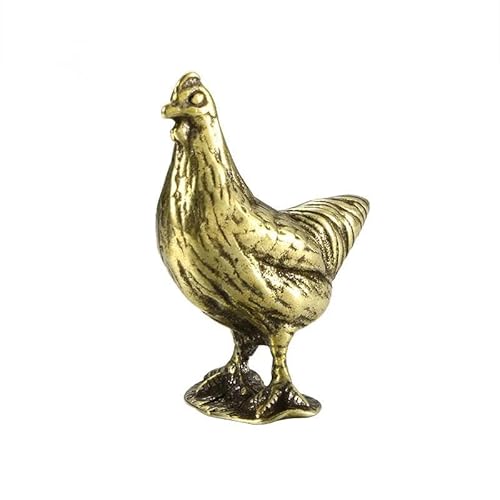 LBRTMED Skulptur Büste handgefertigtes Messing Tierheuschchen Figuren Miniatur Tee Haustier Handwerk Desktop kleine Ornamentdekorzubehör Accessoires von LBRTMED