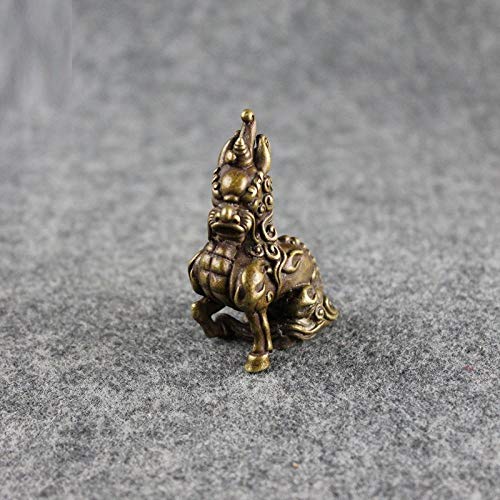 LBRTMED Skulptur Büste handgefertigtes glückliche Bronze -Schmuck Kupfer Miniaturen Figuren Desktop -Dekorationen Handwerk von LBRTMED