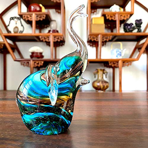 LBRTMED Skulptur Charakter Dekoration Glas Elefant Figuren Tisch Ornament Craft Art Decor von LBRTMED