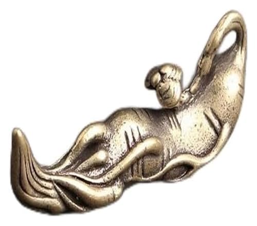LBRTMED Skulptur Garten Statuen Retro Kupfer Ginseng Ruyi Glücklich von LBRTMED